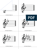 Key Signatures Flash Cards