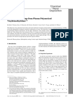 Plasma polymerized VTMS coatings