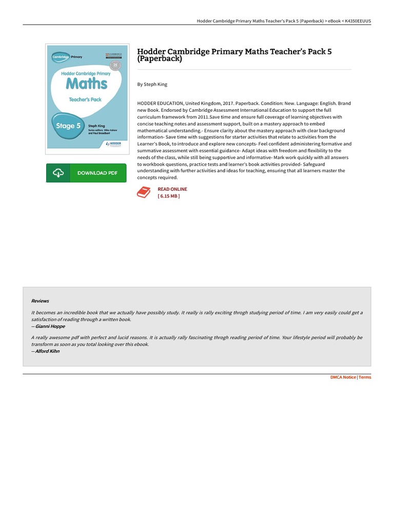 Hodder Cambridge Primary Maths Teacher's Pack 5 | PDF | Education ...
