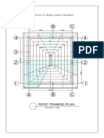 Roof Framing Plan: Estimation of Dead Loads (Trusses)