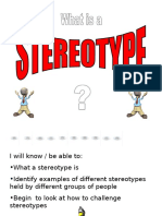 PSHE Lesson 3 - Stereotypes