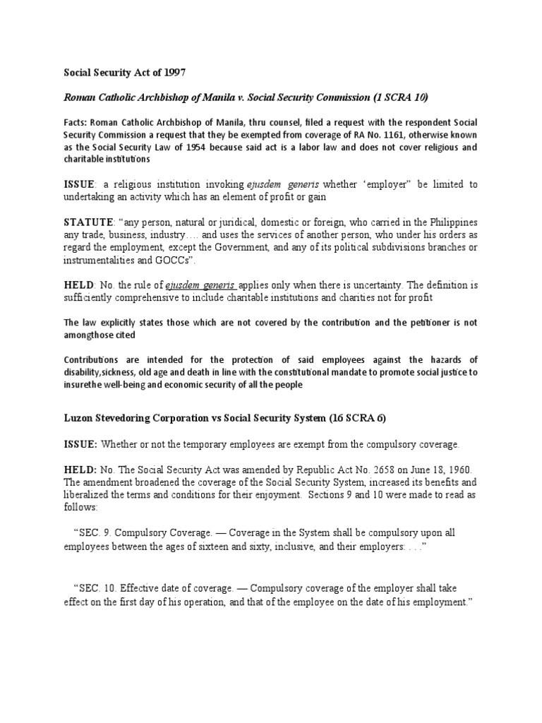 Social Security Act of 1997 Accessibility Law PDF Sovereign