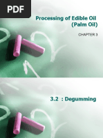 Processing of Edible Oil (Palm Oil)