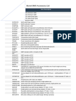 Bionet BM3 Accessory List PDF