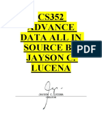 CS352 Advance Data All in Source by Jayson C. Lucena