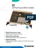 6U Intel Core™ Duo Processor Picmg 2.16 Blade: Compactpci