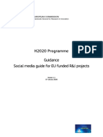 H2020 Programme Guidance Social Media Guide For EU Funded R&I Projects