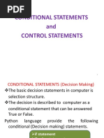 Python Control Statments PDF