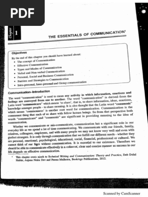 Eng Communication Notes Jmi Pdf Pdf