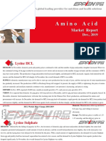 Amino Acid Market Report in Dec.