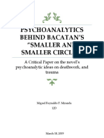 Psychoanalytics Behind Bacatan'S "Smaller and Smaller Circles"