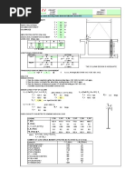 Basement Column Supporting Lateral Resisting Frame Spreadsheet Calculation