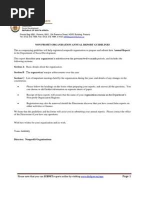 1 Narrative Report