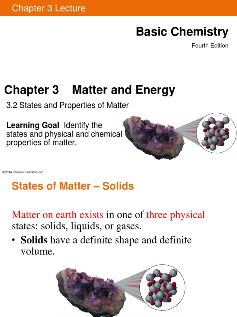 Basic Chemistry: 3.2 States and Properties of Matter | PDF | Matter ...