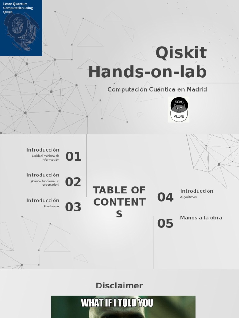 Qiskit HandsOn PDF Computación cuántica Algoritmos