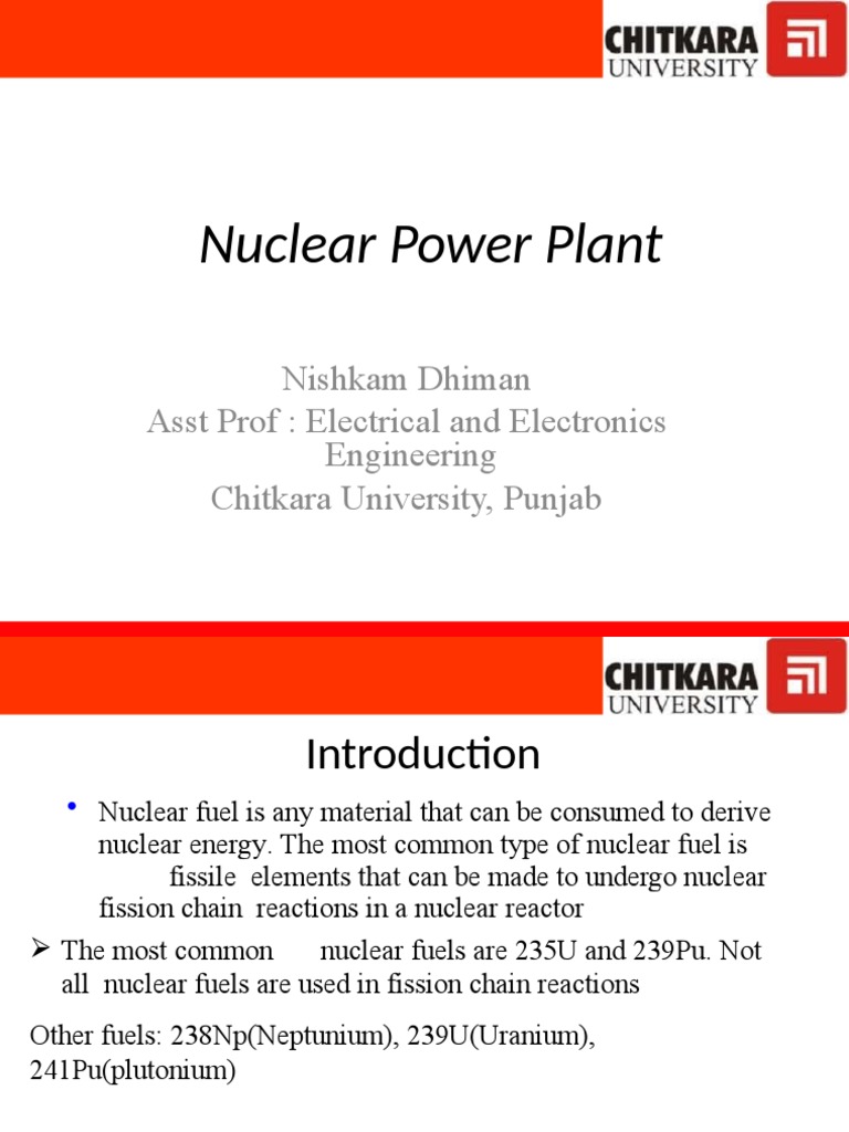 Nuclear Power Plant Overview in Punjab | PDF | Nuclear Reactor ...