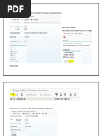 Scal: Existing Factory Calendar "ZU" - Have All The Weekdays Plus Sunday As Active Working Days