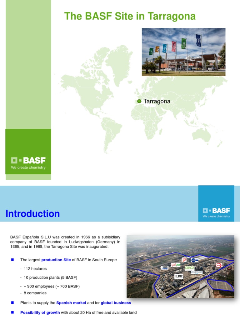 BASF in Tarragona Presentation English PDF Logistics Warehouse
