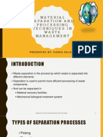 Material Separation and Processing Techniques in Waste Management