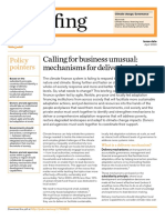 BR Fing: Calling For Business Unusual: Mechanisms For Delivering Change