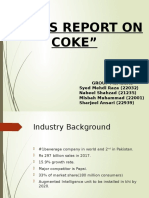 Sales Report On Coke
