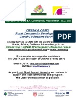Cwsan & Costa Rural Community Development Covid-19 Support Service