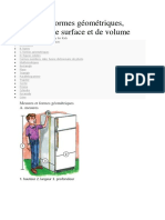 Formules D'aires Et de Volumes