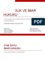 Şehi̇rci̇li̇k Ve İmar Hukuku