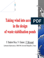 Taking Wind Into Account in The Design of Waste Stabilisation Ponds