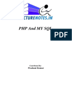 PHP and My SQL by Prashant Kumar 759f38