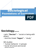 Psychological and Sociological Curric.