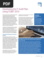 Developing The IT Audit Plan Using COBIT 2019