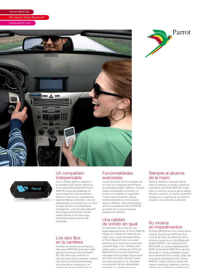 Fiche Mk6100 | PDF | Bluetooth | Micrófono