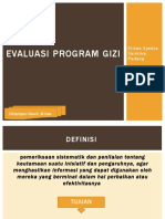 Evaluasi Program Gizi