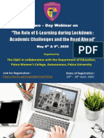 Webinar Brochure - IQAC - B.Ed, PWC PDF