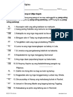 Mga Sagot Sa Pagtukoy NG Uri NG Pang Uri - 2 1