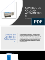 Control de Calidad Activímetros