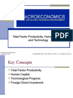 Macroeconomics: Total Factor Productivity, Human Capital, and Technology