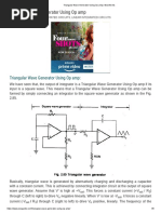 Triangular Wave Generator Using Op Amp - Waveforms