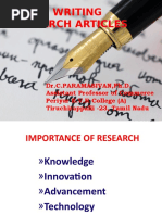 Art of Writing Research Articles