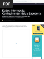 Dados, Informação, Conhecimento, Ideia e Sabedoria - Mobi+ Blog