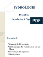 Hydrologie - Msi CH 0 Introduction