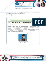 Evidence My Profile PDF