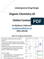 Contemporary Drug Design pKa for Reactions