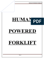 Human Powered Forklift - REPORT