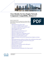 Cisco Identity Services Engine Network Component Compatibility, Release 2.3