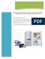 Information Technology Solutions: Energy Efficient Ashi Green Solar Refrigerator