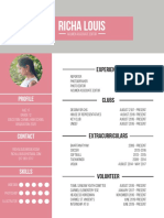 Richa Louis: Profile