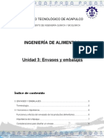 Unidad III. - Envases y Embalaje. - Temario Desarrollado Entregado A Alumnos