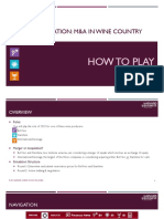 Finance Simulation: M&A in Wine Country: How To Play